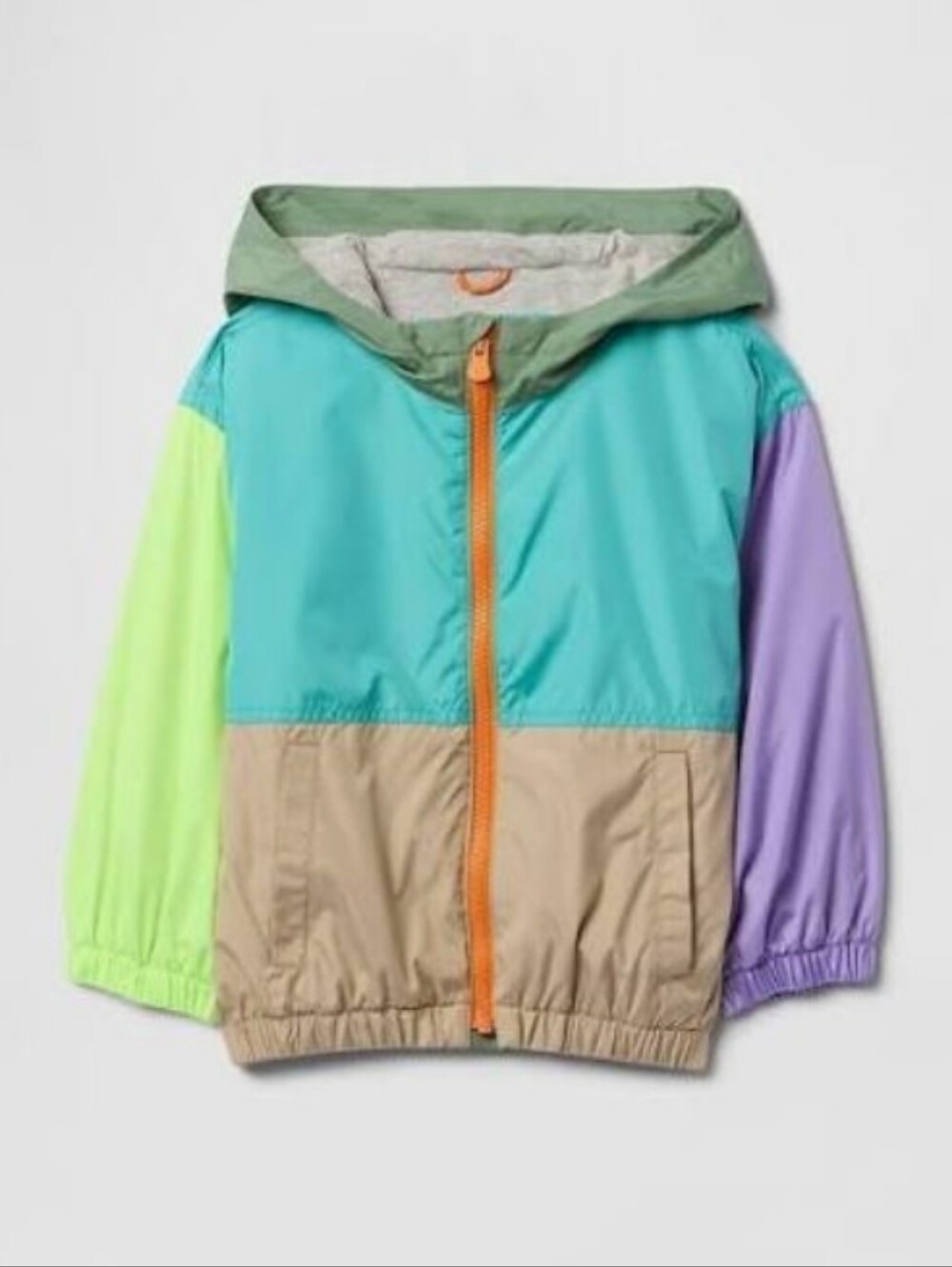 Baby Gap Retro Colorblock Jersey-Lined Windbreaker - 18-24M